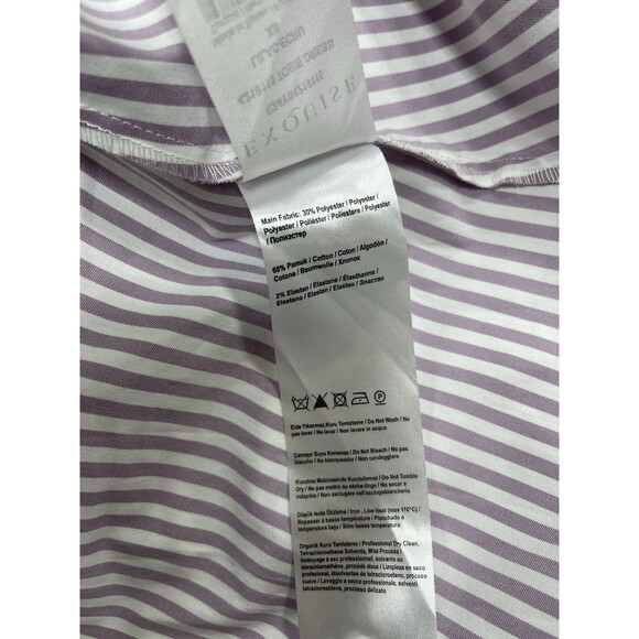 Exquise Anthropologie Midi Shirt Dress Tobie Purple Pleated Preppy Boho XS NWT - Picture 11 of 14